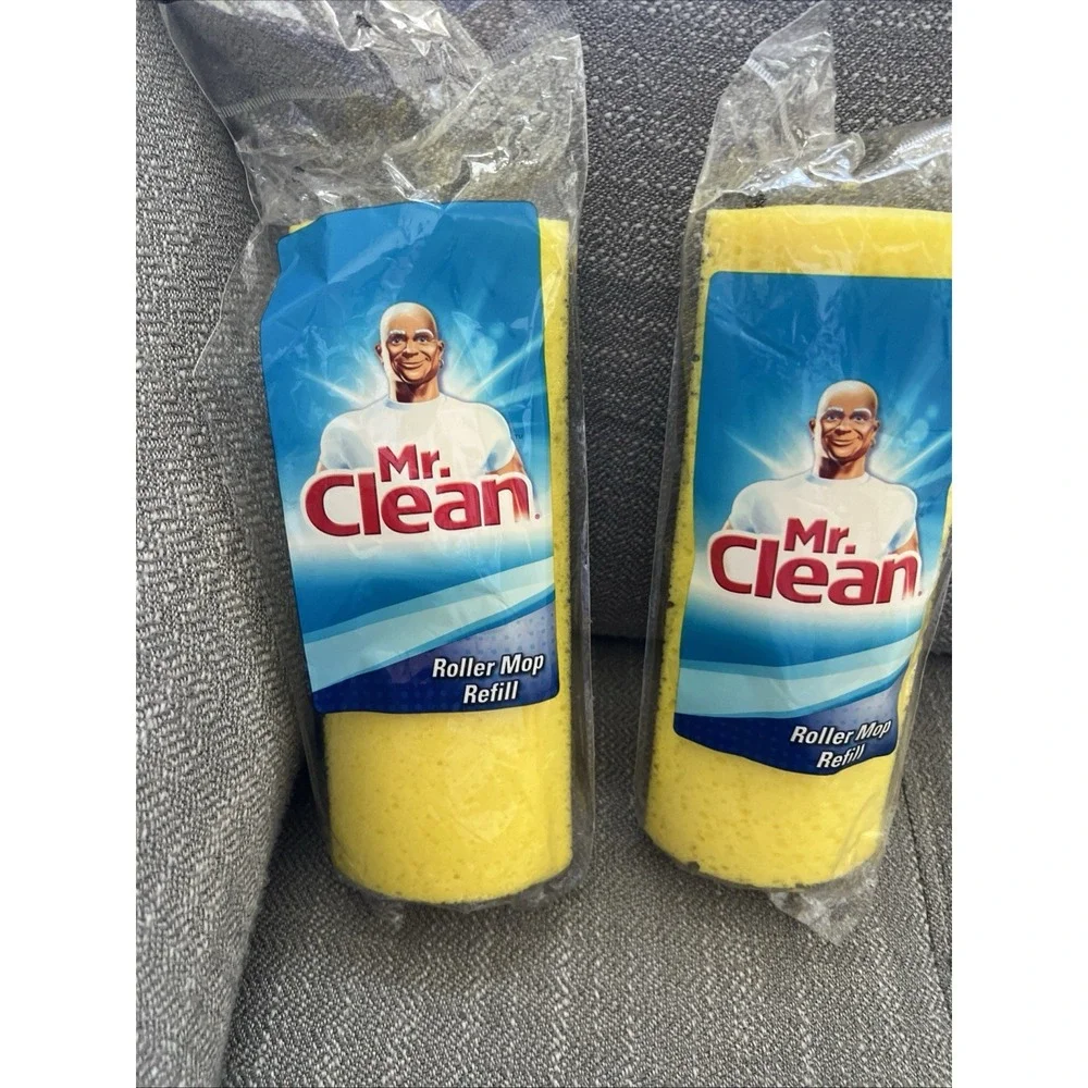 MR. CLEAN Roller Mop Refills Lot Of Two. New. Unused